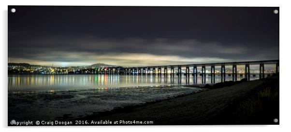 Dundee City Scotland Acrylic by Craig Doogan