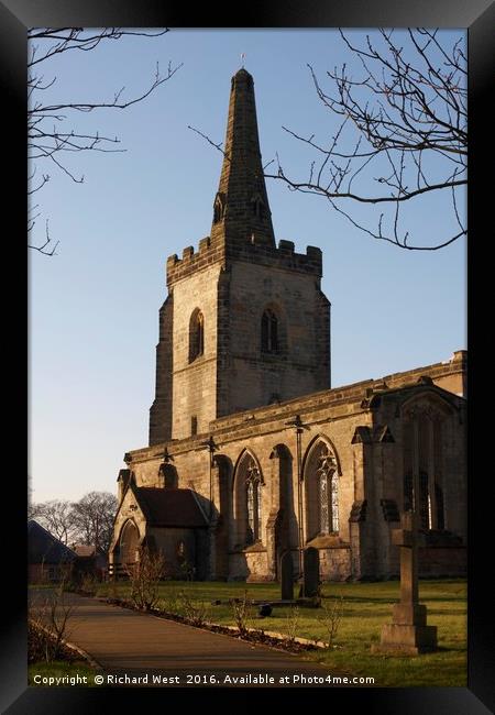 St. Edith Church in Orton on the Hill Framed Print by Richard West