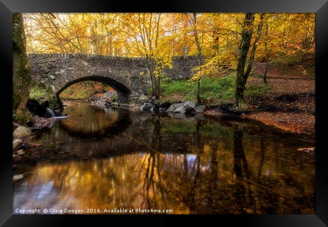 Autumn Bridge Scotland Framed Print by Craig Doogan
