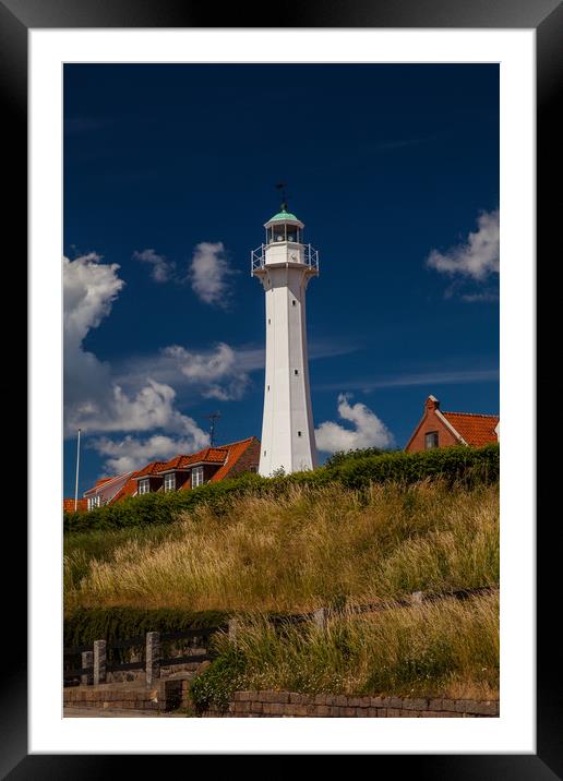 Ronne Lighthouse Framed Mounted Print by Thomas Schaeffer