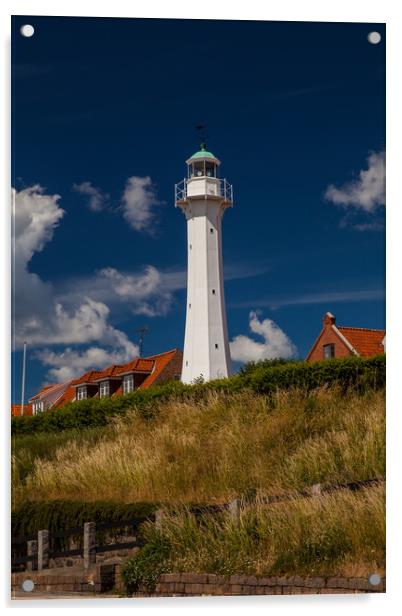 Ronne Lighthouse Acrylic by Thomas Schaeffer