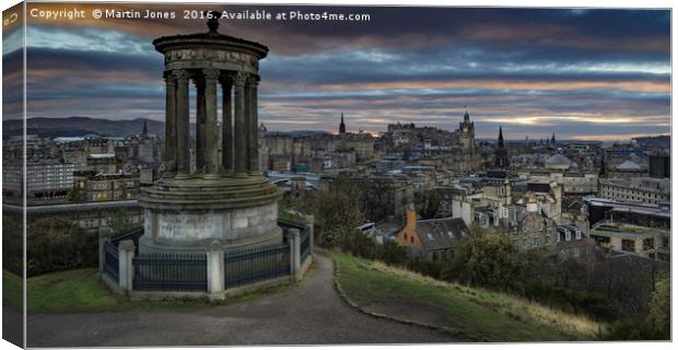 Edinburgh Skyline Canvas Print by K7 Photography