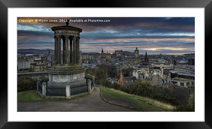 Edinburgh Skyline Framed Mounted Print by K7 Photography