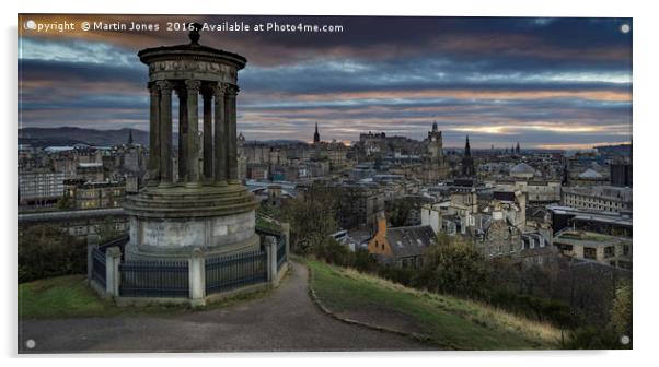 Edinburgh Skyline Acrylic by K7 Photography
