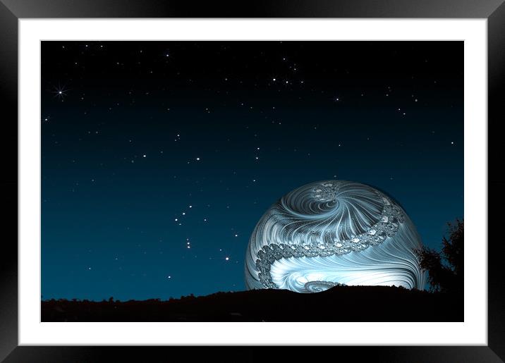 Super Moon Rising Framed Mounted Print by Steve Purnell