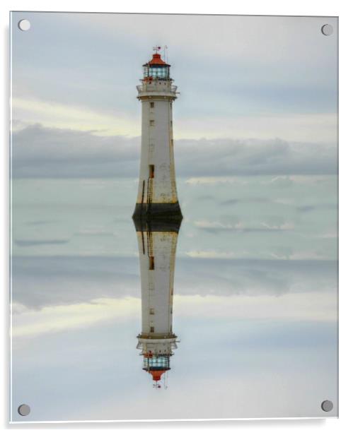 perch rock lighthouse Acrylic by sue davies