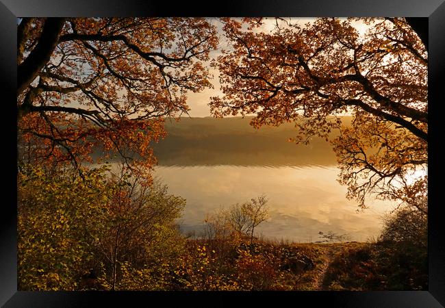 Sunrise over Loch Awe Framed Print by Michael Hopes