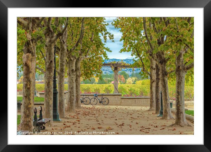Winery in Autumn  Framed Mounted Print by jonathan nguyen