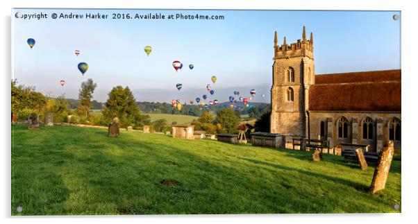 Longleat Sky Safari Festival, Wiltshire, UK Acrylic by Andrew Harker