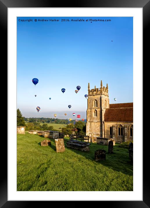 Longleat Sky Safari Festival, Wiltshire, UK Framed Mounted Print by Andrew Harker
