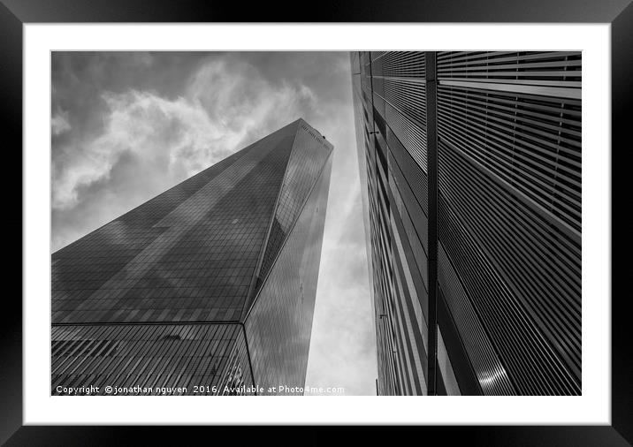 Structures Of NYC 3 Framed Mounted Print by jonathan nguyen