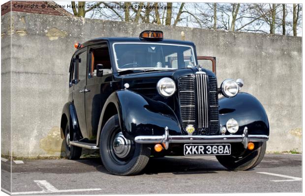 1957 Austin FX3 Taxi  Canvas Print by Andrew Harker