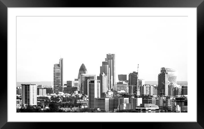 City Of London Framed Mounted Print by LensLight Traveler