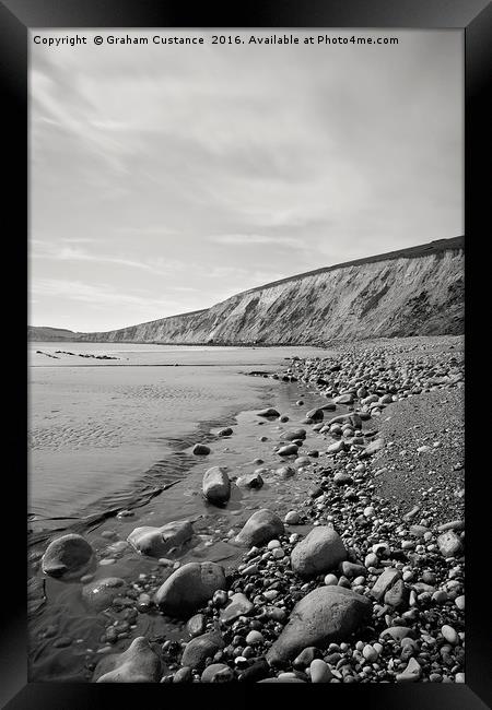 Compton Bay, Isle of Wight Framed Print by Graham Custance