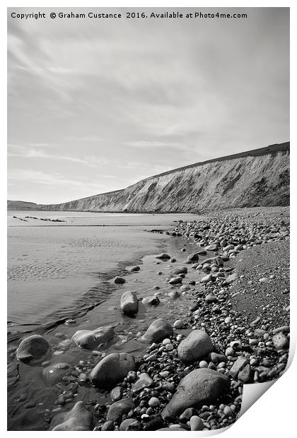Compton Bay, Isle of Wight Print by Graham Custance