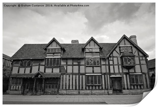 Shakespeare's Birthplace Print by Graham Custance