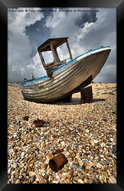Old Dungeness Fishing Boat Framed Print by Peter Hatter