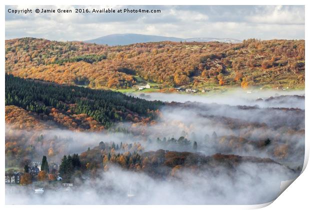 Autumn Mist Print by Jamie Green