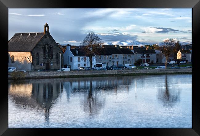 Houses by the River Ness Framed Print by Jacqi Elmslie