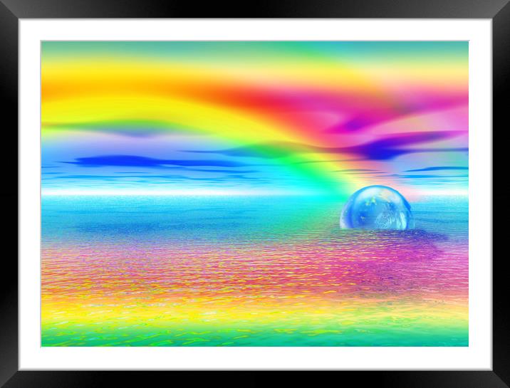 Rainbow happiness  Framed Mounted Print by Dagmar Giers