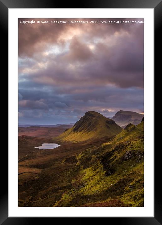 Pastels At The Quiraing Framed Mounted Print by Sandi-Cockayne ADPS