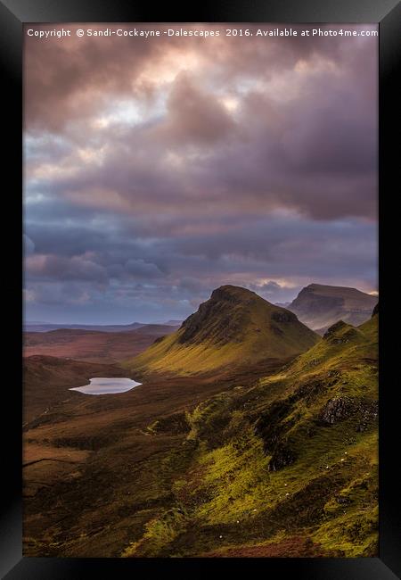 Pastels At The Quiraing Framed Print by Sandi-Cockayne ADPS