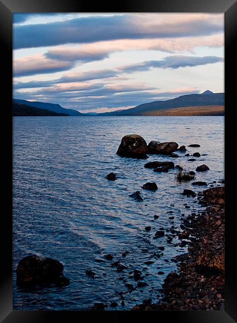 Evening On Loch Rannoch Framed Print by Bel Menpes