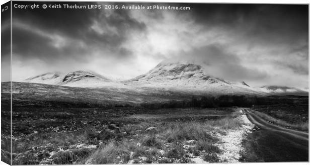 Glencoe Mountains Canvas Print by Keith Thorburn EFIAP/b