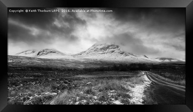 Glencoe Mountains Framed Print by Keith Thorburn EFIAP/b