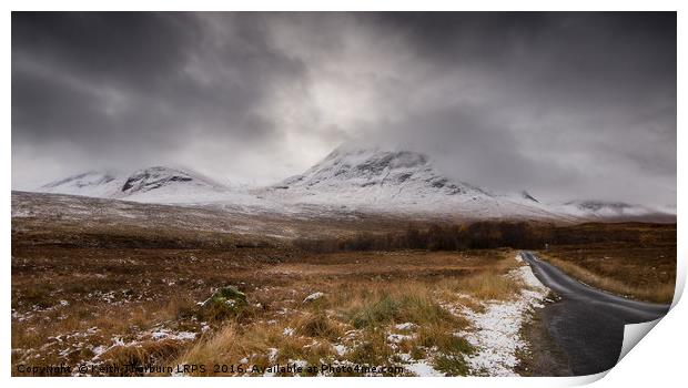Glencoe Mountains Print by Keith Thorburn EFIAP/b