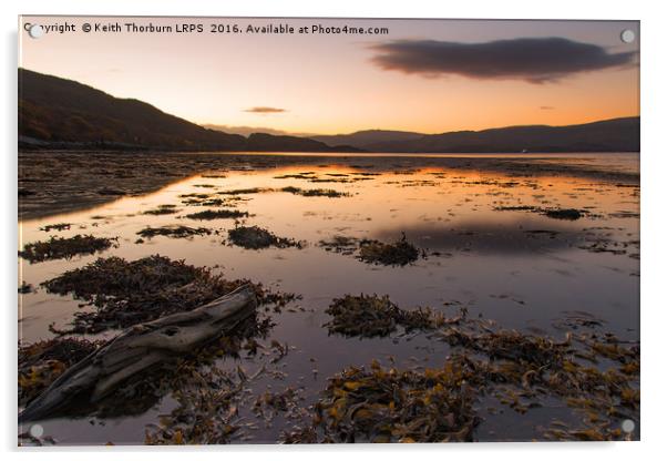 Glenmore Bay Sunrise Acrylic by Keith Thorburn EFIAP/b