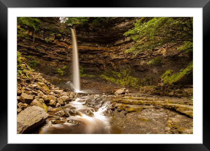 Hardraw Falls Framed Mounted Print by Thomas Schaeffer