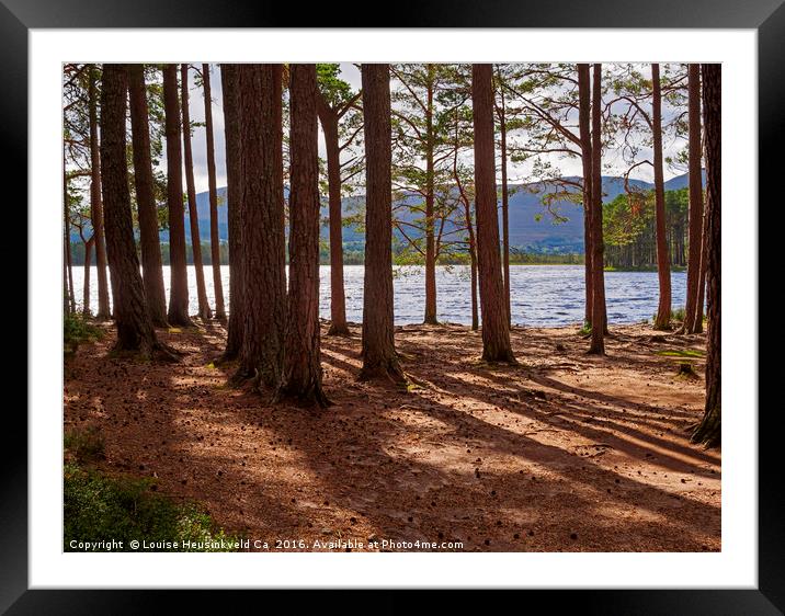 Loch Garten and the Abernethy Forest, Cairngorms,  Framed Mounted Print by Louise Heusinkveld