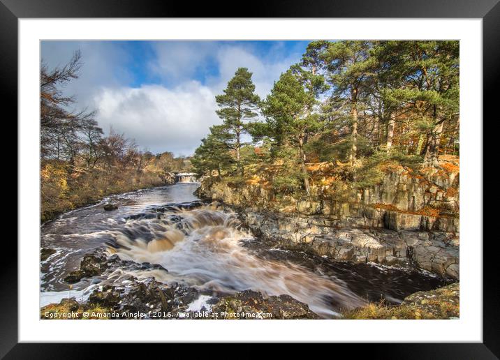 Low Force in Teesdale Framed Mounted Print by AMANDA AINSLEY