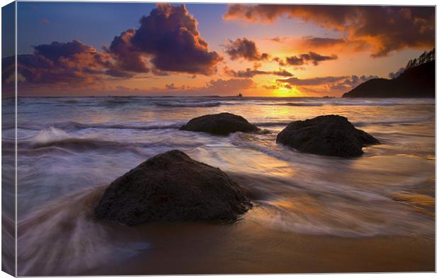 Surrounded by the Sea Canvas Print by Mike Dawson