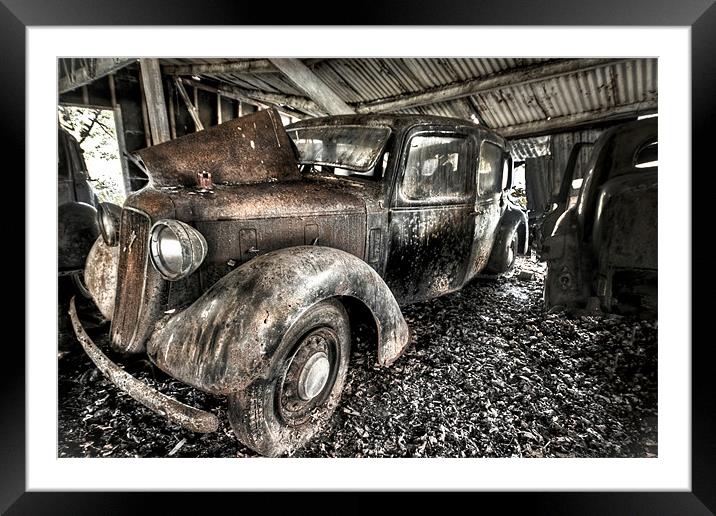 The Forgotten Car. Framed Mounted Print by Jim kernan