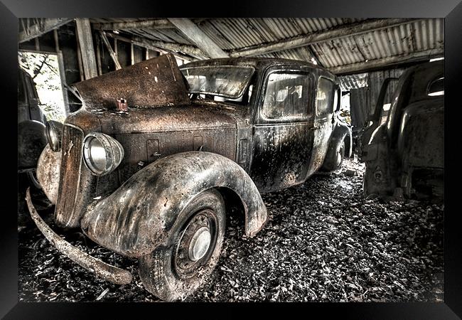 The Forgotten Car. Framed Print by Jim kernan