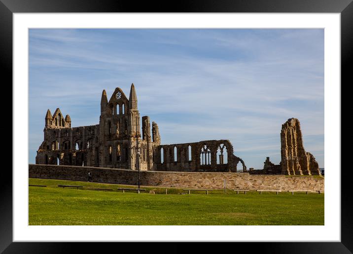 Whitby Abbey Framed Mounted Print by Thomas Schaeffer