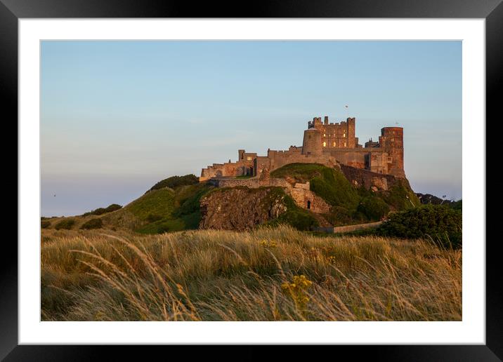 Bamburgh Castle Framed Mounted Print by Thomas Schaeffer