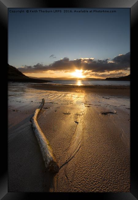 Ardslignish Bay Sunset Framed Print by Keith Thorburn EFIAP/b