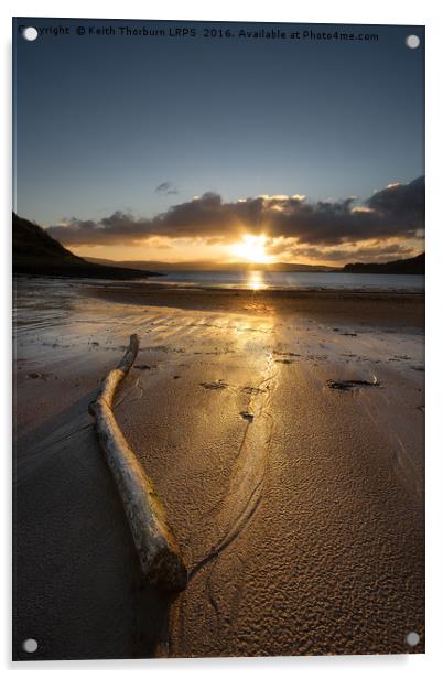 Ardslignish Bay Sunset Acrylic by Keith Thorburn EFIAP/b