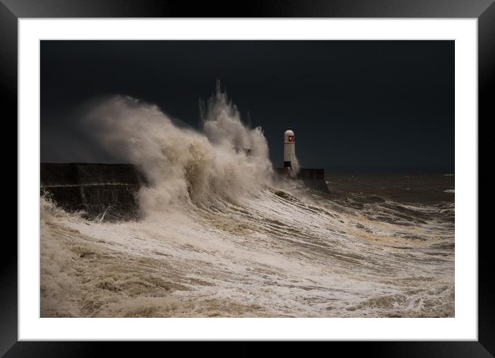 Porthcawl storm Framed Mounted Print by Dean Merry