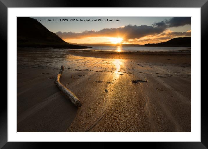 Ardslignish Bay Sunset Framed Mounted Print by Keith Thorburn EFIAP/b