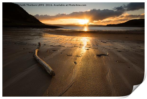 Ardslignish Bay Sunset Print by Keith Thorburn EFIAP/b