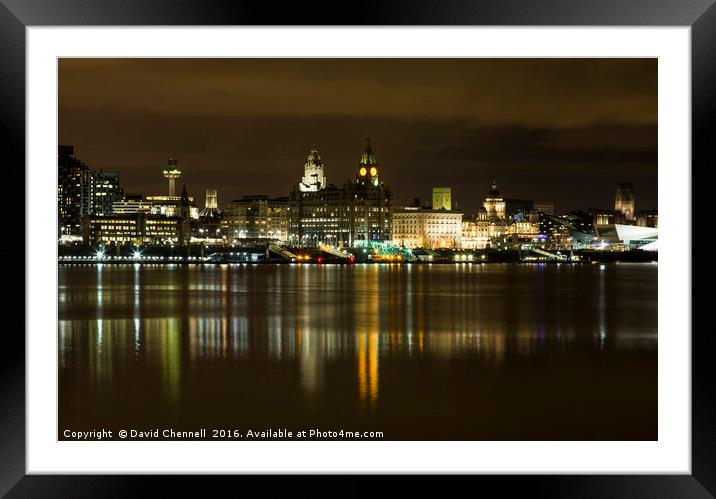 Liverpool Waterfront  Framed Mounted Print by David Chennell