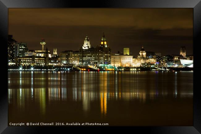 Liverpool Waterfront  Framed Print by David Chennell