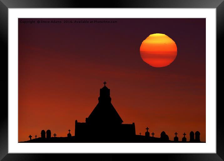 The Chapel on the Hill Framed Mounted Print by Steve Adams