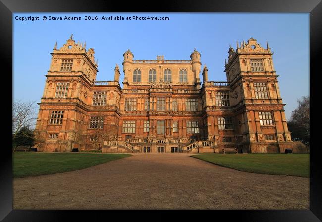 Wollaton Hall Framed Print by Steve Adams