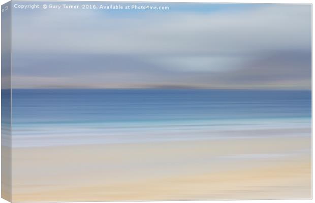 Colours of Luskentyre Beach Canvas Print by Gary Turner