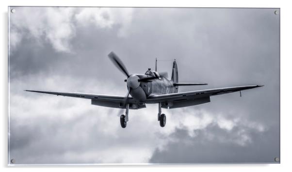 Spitfire Approach Acrylic by J Biggadike